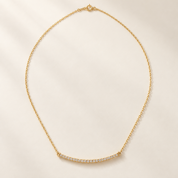 Aurelia Bar Necklace — Lumera Diamonds