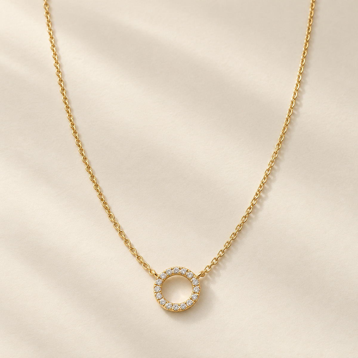 Odette Circle Necklace — Lumera Diamonds
