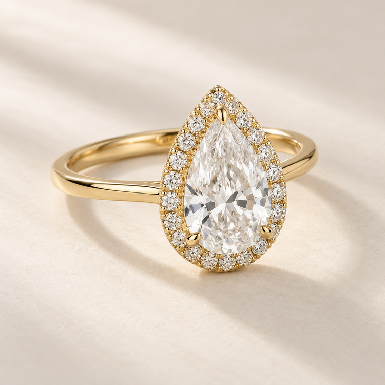 Elodie Pear Ring — Lumera Diamonds